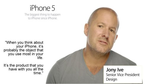iphone5 Jony Ive Senior VP design